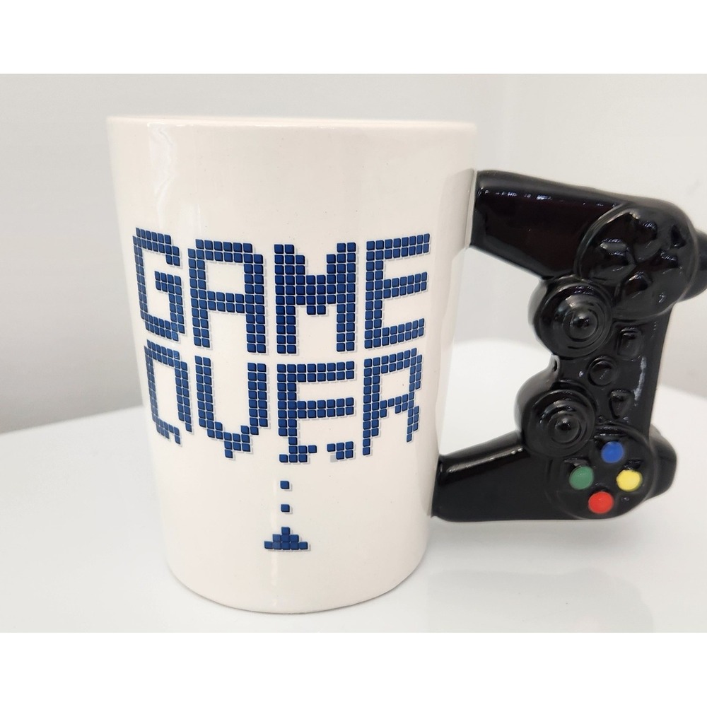 DAVE & BUSTER'S Video GAME OVER‎ PS2 Controller Handle ARCADE Coffee Tea MUG CUP